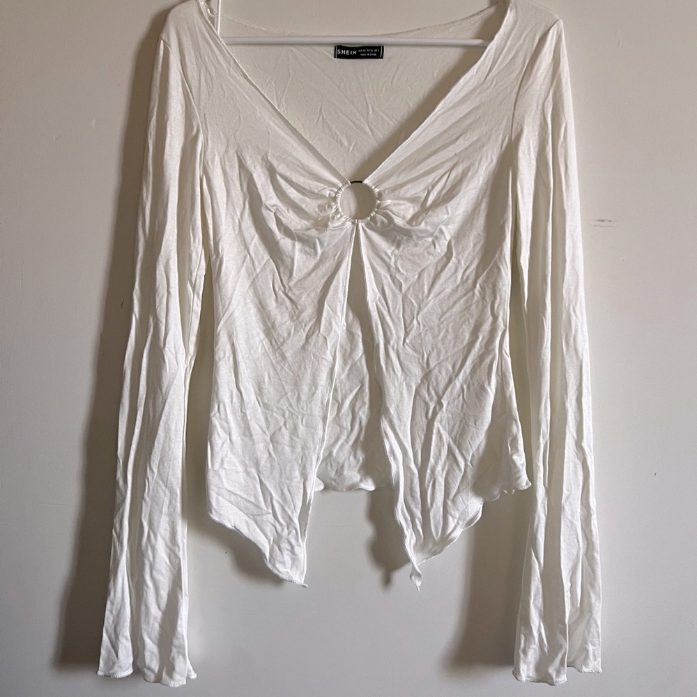 White long sleeve blouse.